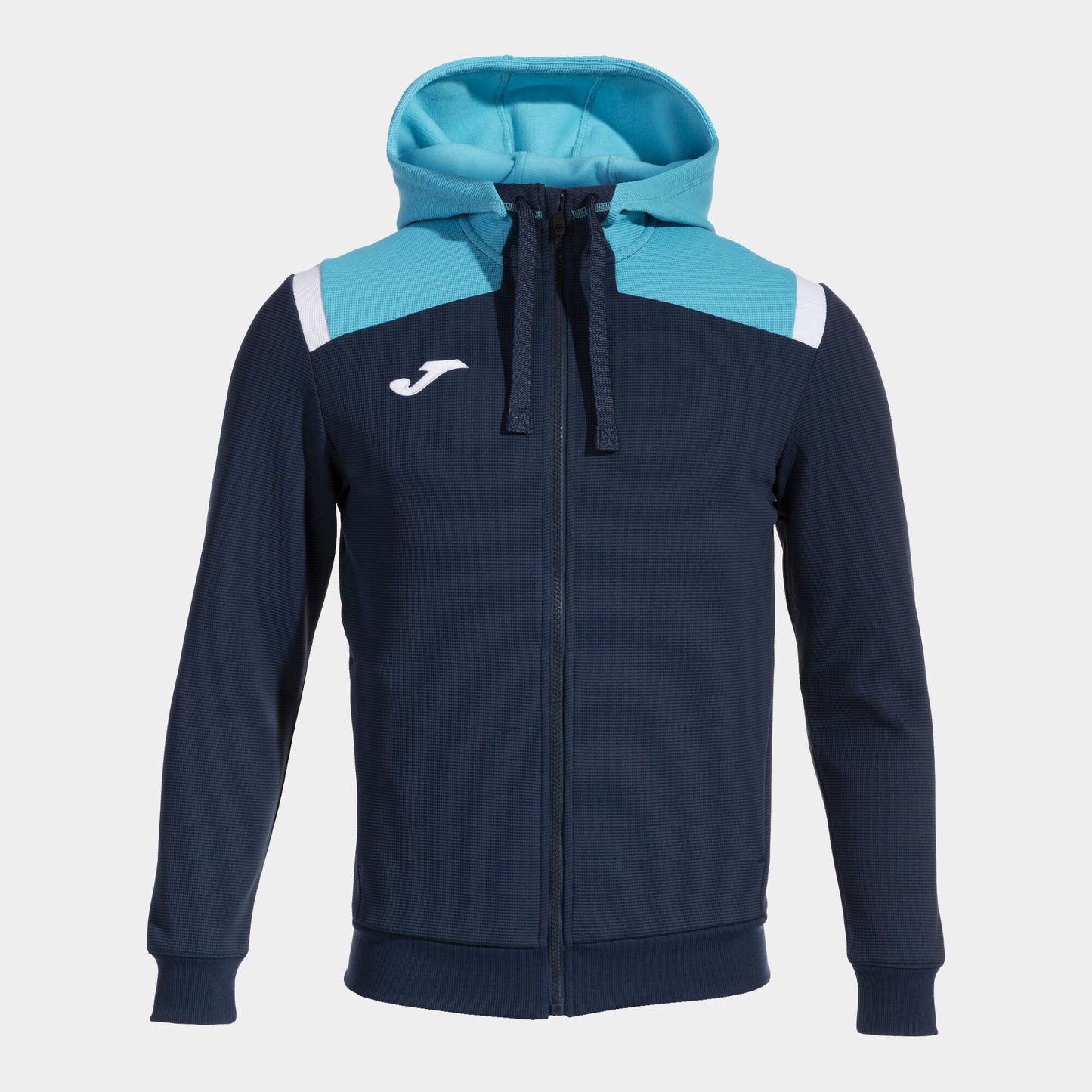 Casaco com capuz homem Toledo azul marinho azul-turquesa fluorescente