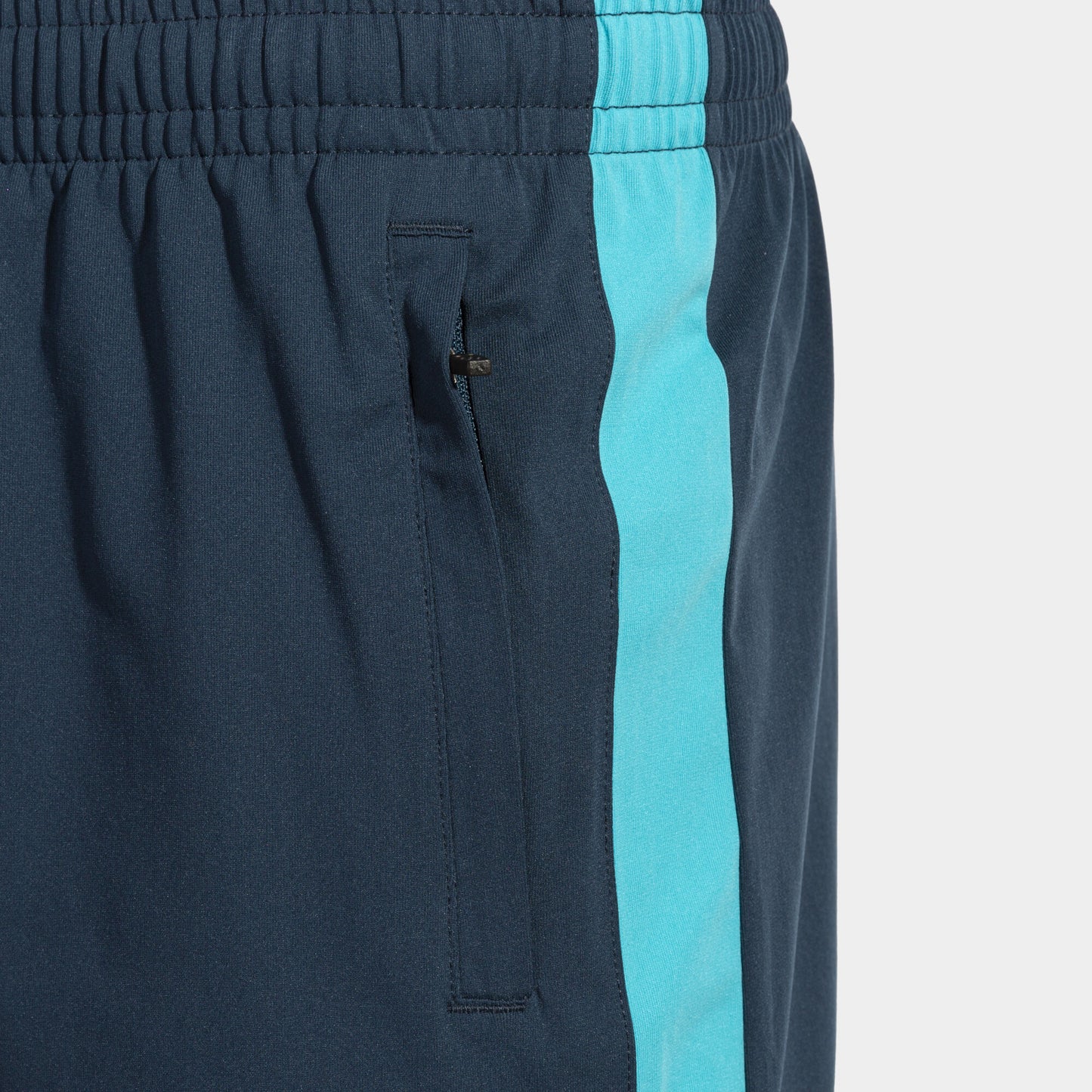 Bermuda calção homem Montreal II azul marinho azul-turquesa fluorescente