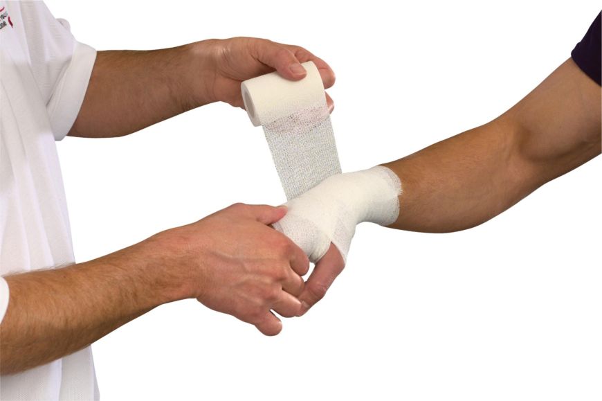 Ligaduras TapeWrap 196-242 Branco 5,4m x 5cm Cx. 24 uni.