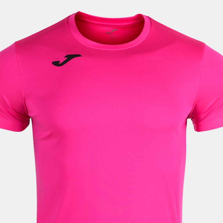 T-SHIRT MANGA CURTA RECORD II ROSA FLÚOR