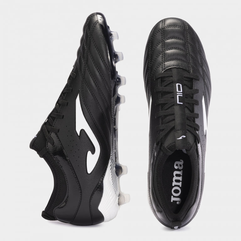 Chuteiras Numero-10 24 terreno forme FG preto branco