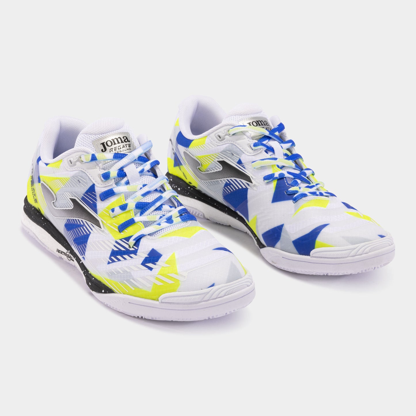 Sapatilhas futsal Regate Rebound 24 indoor branco amarelo