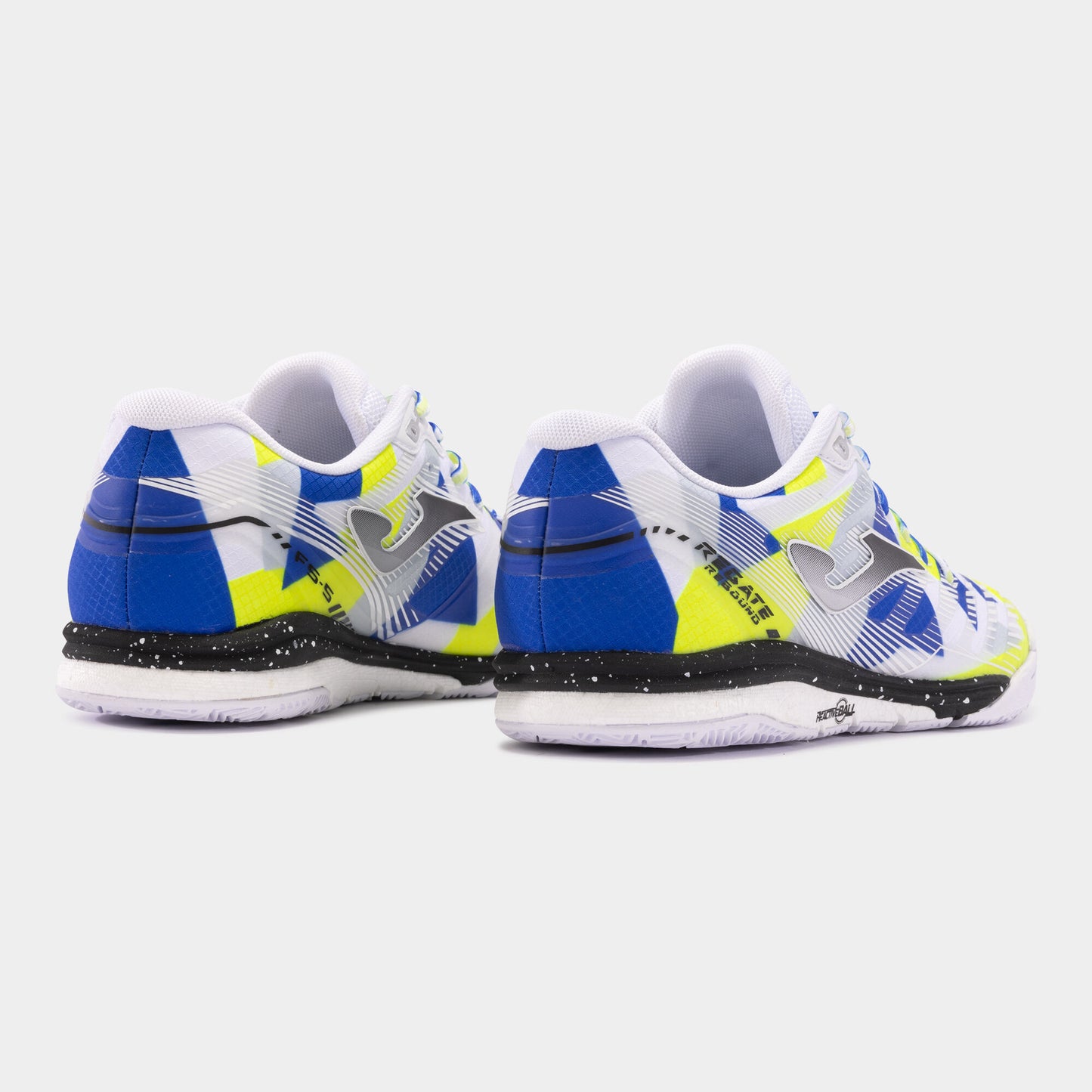 Sapatilhas futsal Regate Rebound 24 indoor branco amarelo