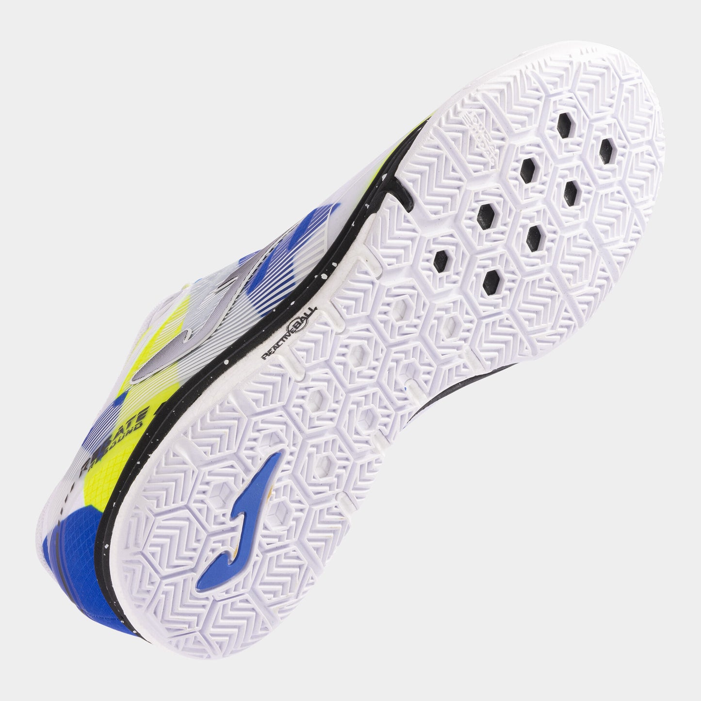 Sapatilhas futsal Regate Rebound 24 indoor branco amarelo