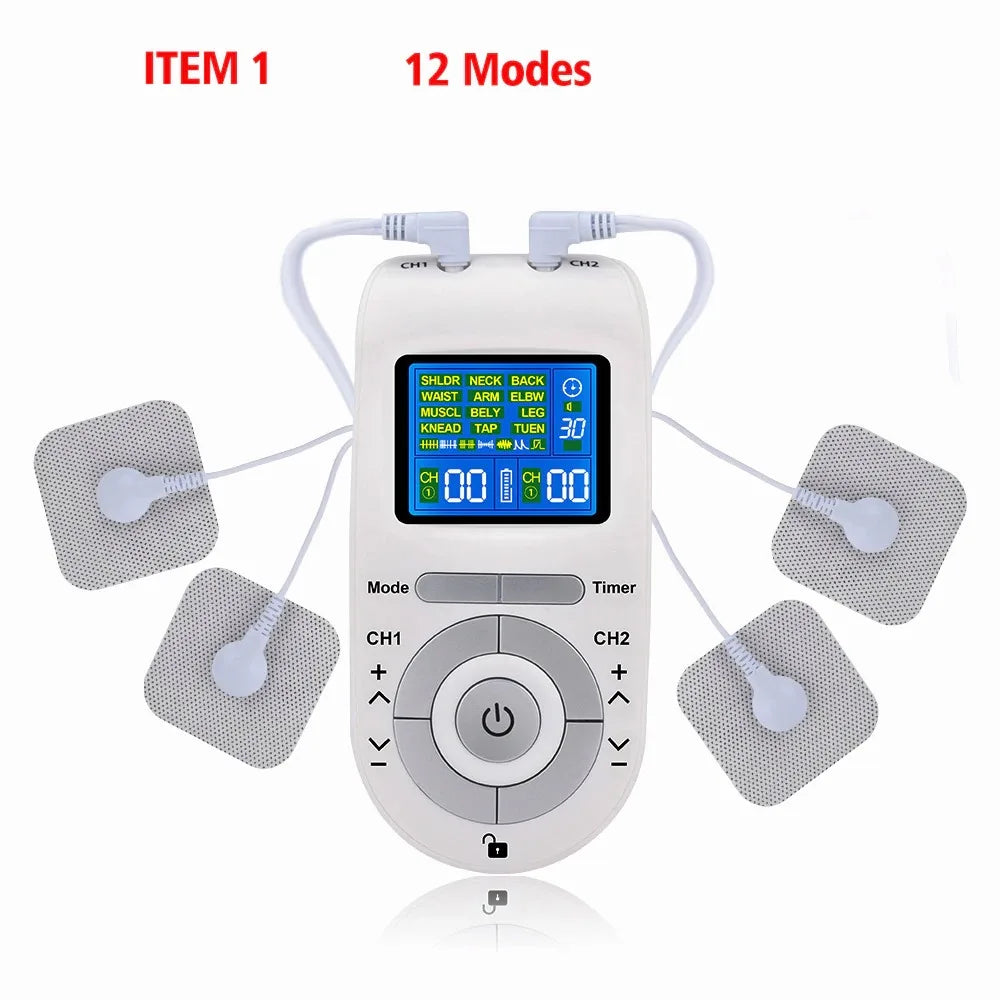 Estimulador muscular elétrico Tens EMS