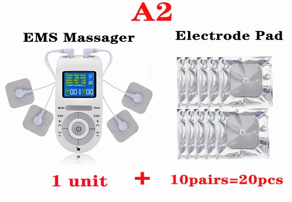 Estimulador muscular elétrico Tens EMS