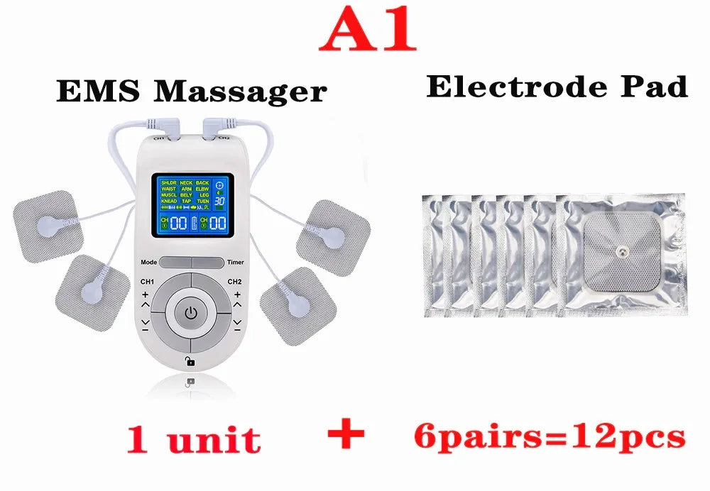 Estimulador muscular elétrico Tens EMS