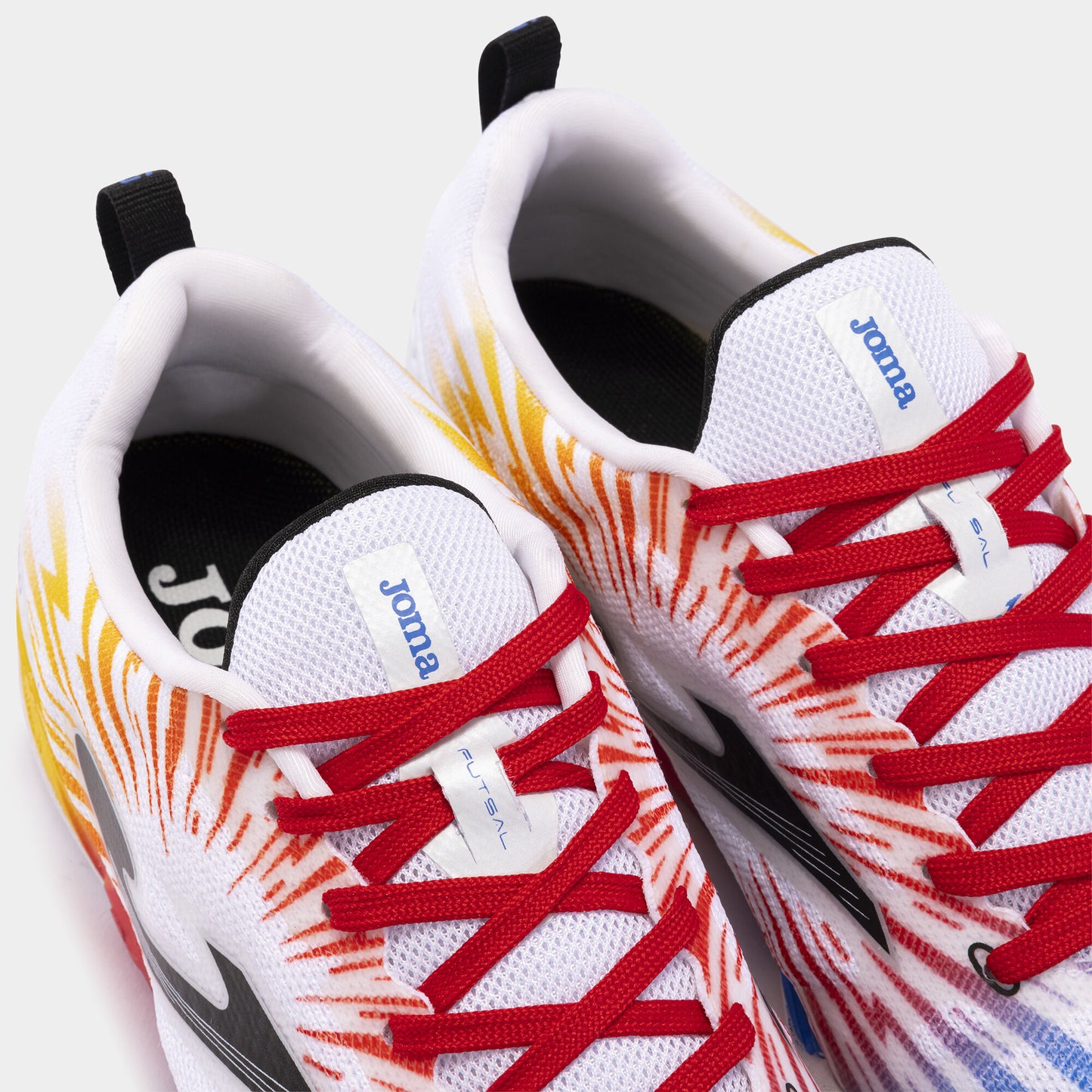 Sapatilhas futsal Tactico 24 indoor branco vermelho