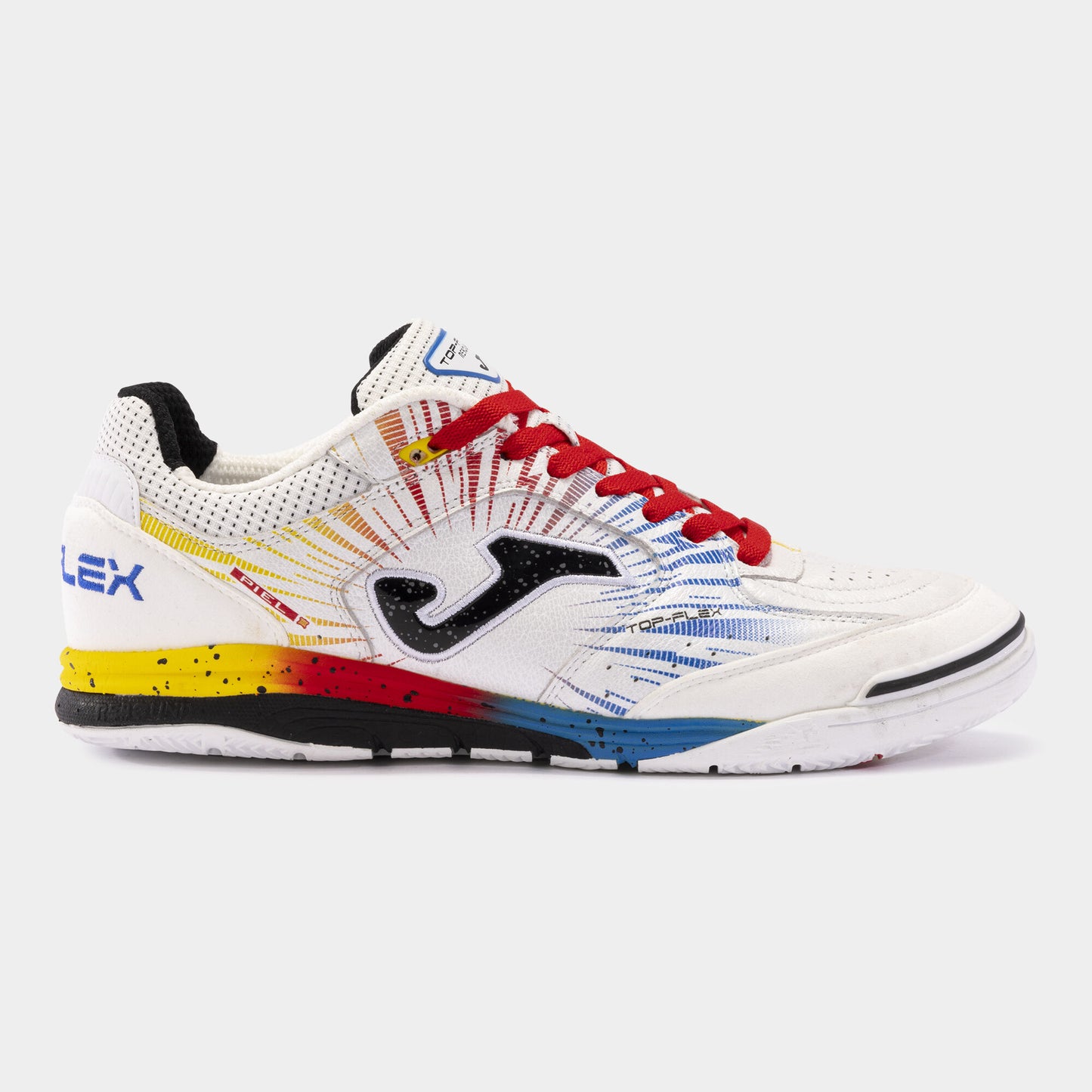 Sapatilhas futsal Top Flex Rebound 24 indoor branco vermelho