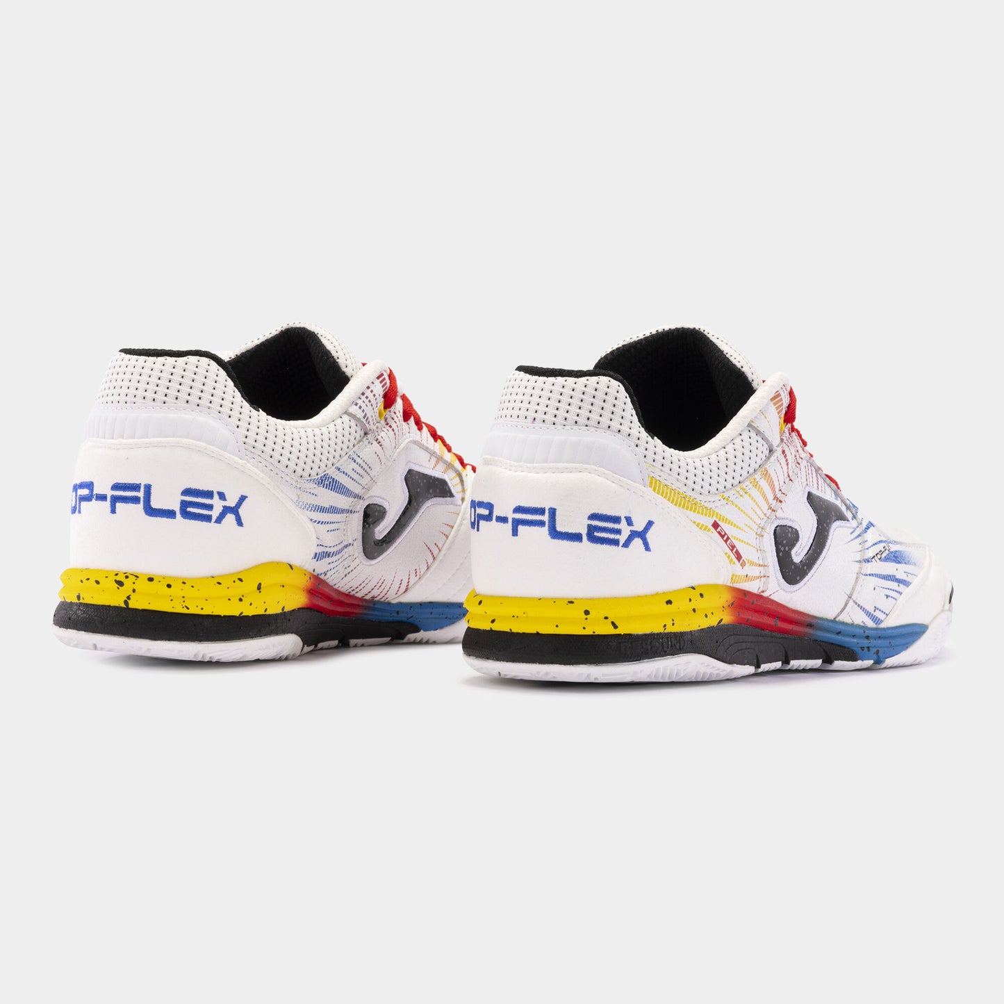 Sapatilhas futsal Top Flex Rebound 24 indoor branco vermelho