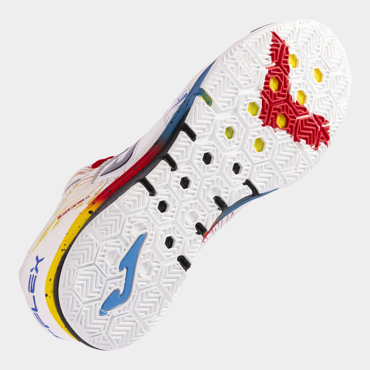 Sapatilhas futsal Top Flex Rebound 24 indoor branco vermelho