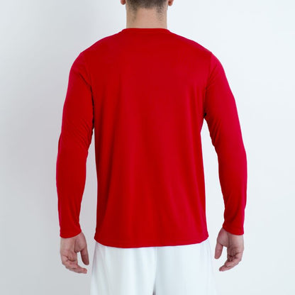 T-shirt manga comprida homem Combi vermelho