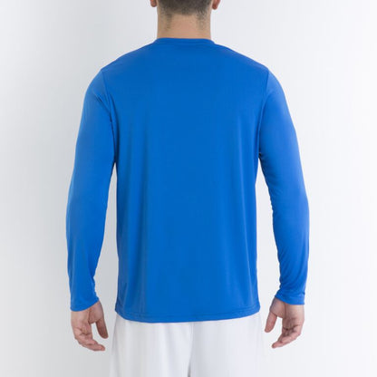 T-shirt manga comprida homem Combi azul royal