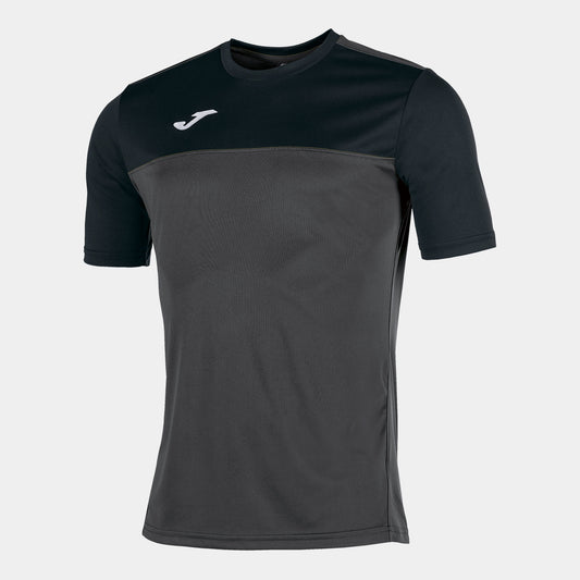 T-shirt manga curta homem Winner antracite preto