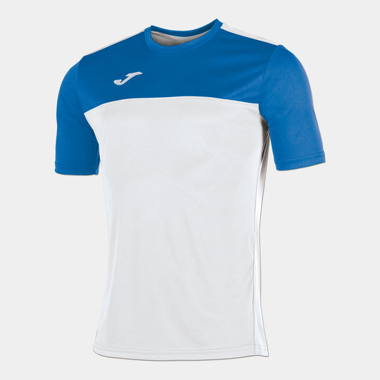 T-shirt manga curta homem Winner branco azul royal