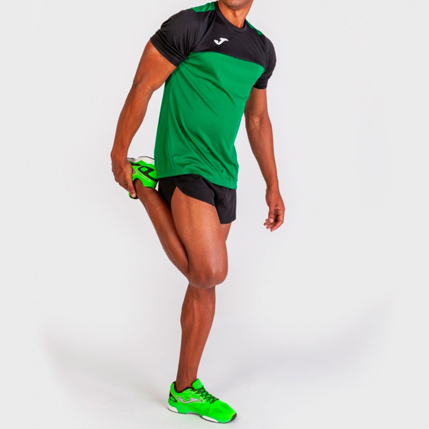 T-shirt manga curta homem Winner verde preto