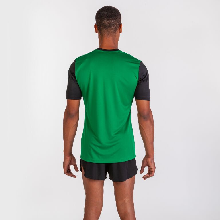 T-shirt manga curta homem Winner verde preto