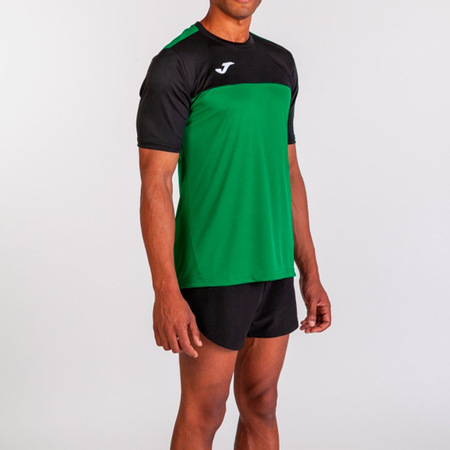 T-shirt manga curta homem Winner verde preto