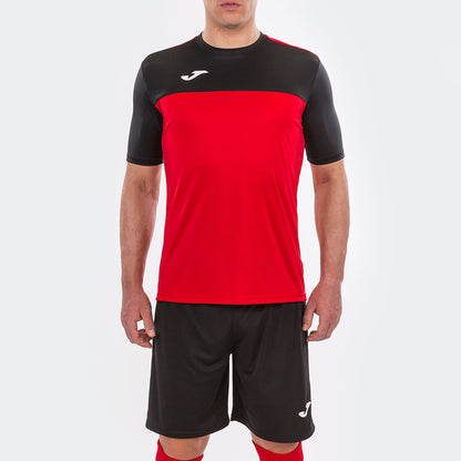 T-shirt manga curta homem Winner vermelho preto