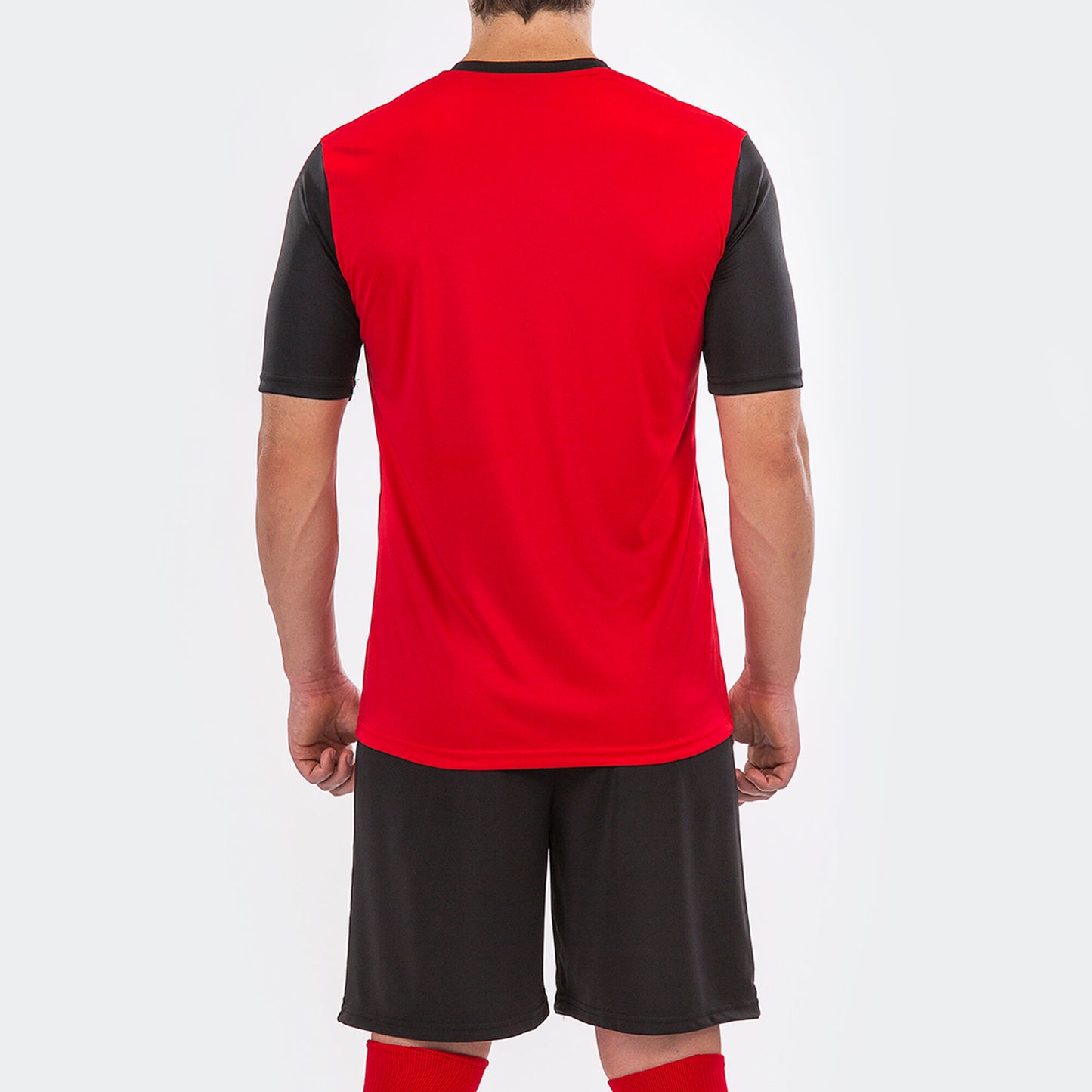 T-shirt manga curta homem Winner vermelho preto