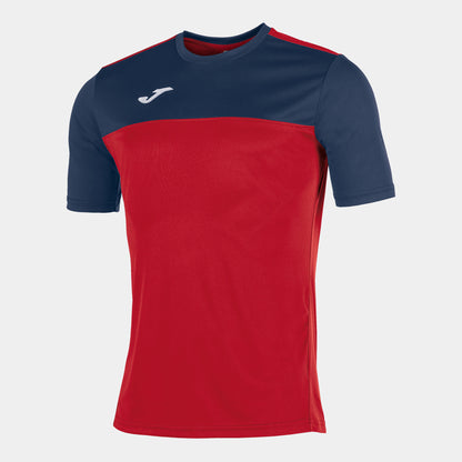 T-shirt manga curta homem Winner vermelho azul marinho