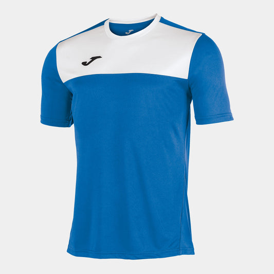T-shirt manga curta homem Winner azul royal branco