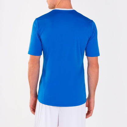 T-shirt manga curta homem Winner azul royal branco