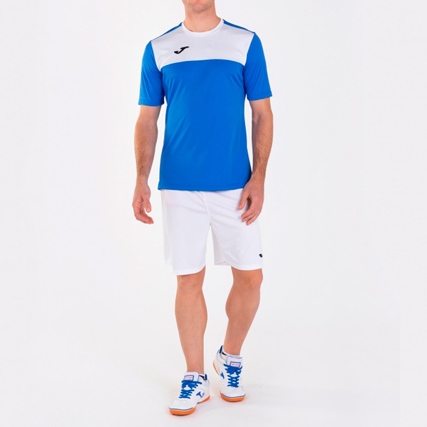 T-shirt manga curta homem Winner azul royal branco