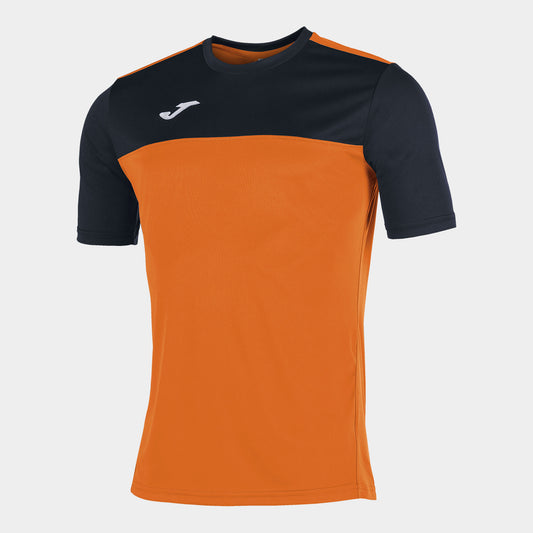 T-shirt manga curta homem Winner laranja preto