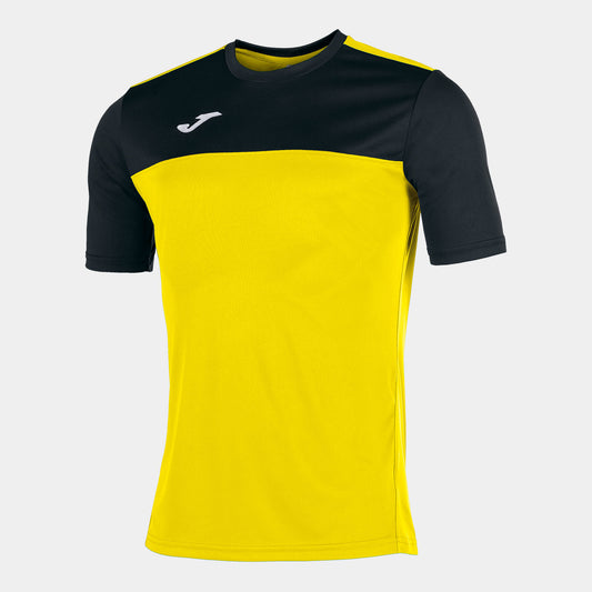 T-shirt manga curta homem Winner amarelo preto