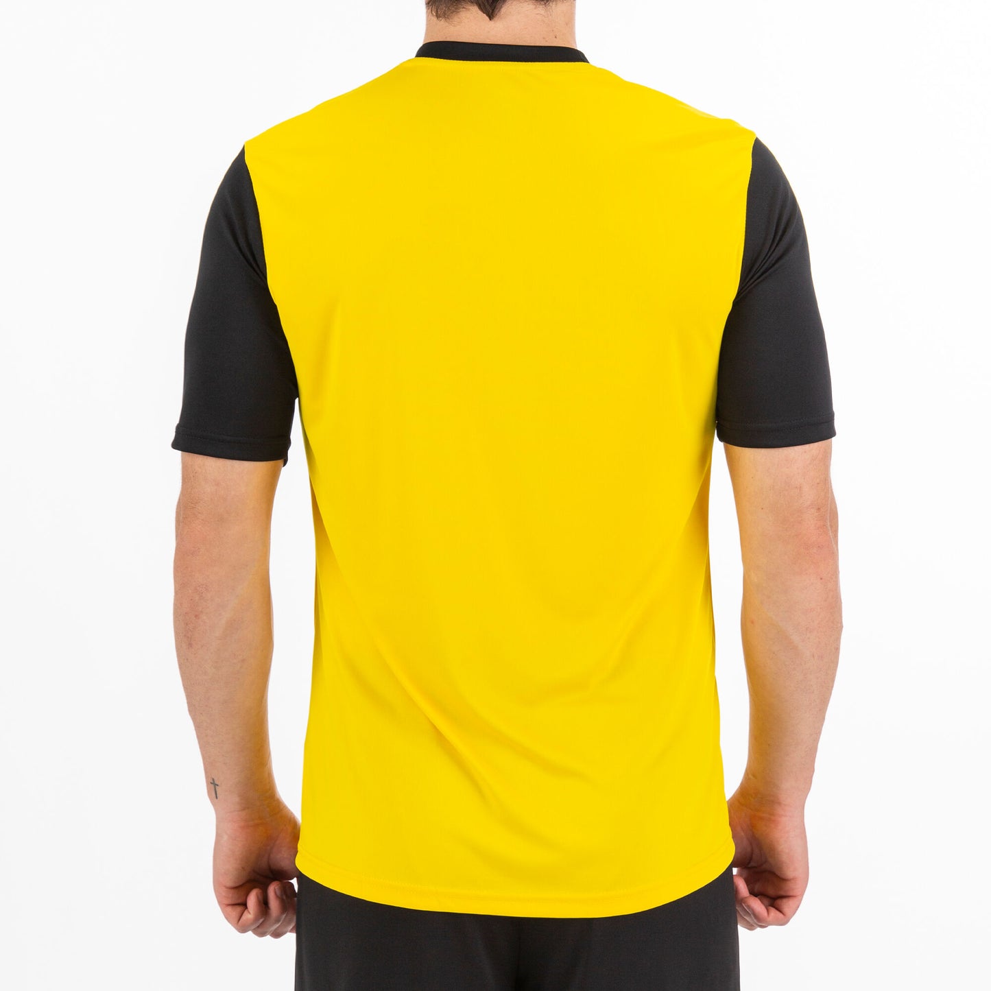 T-shirt manga curta homem Winner amarelo preto