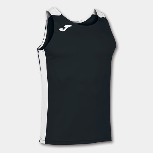 T-shirt de alça homem Record II preto branco