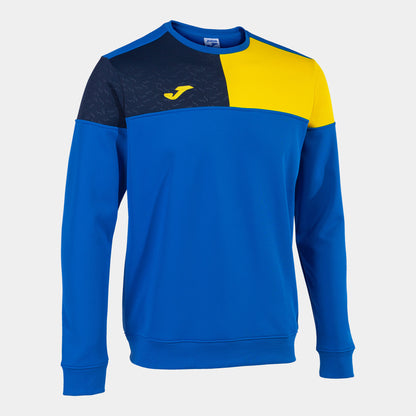 Sweet homem Crew V azul royal amarelo