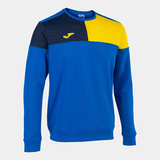 Sweet homem Crew V azul royal amarelo