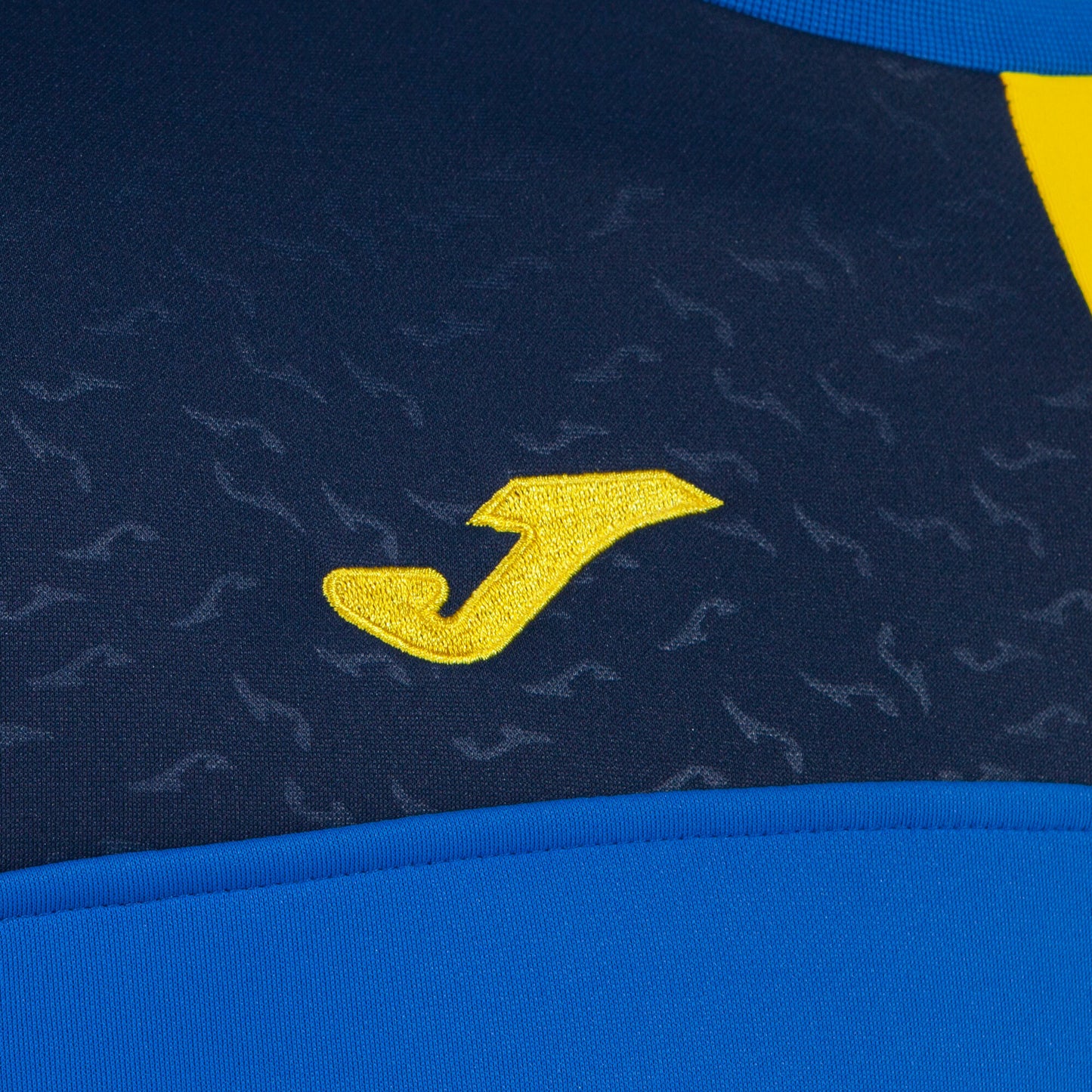 Sweet homem Crew V azul royal amarelo
