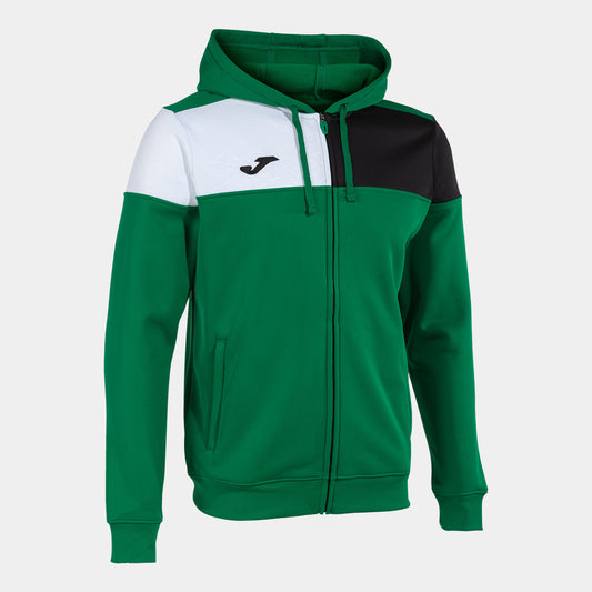 Casaco com capuz homem Crew V verde preto
