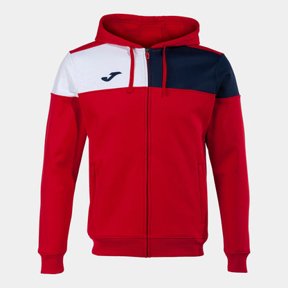 Casaco com capuz homem Crew V vermelho azul marinho