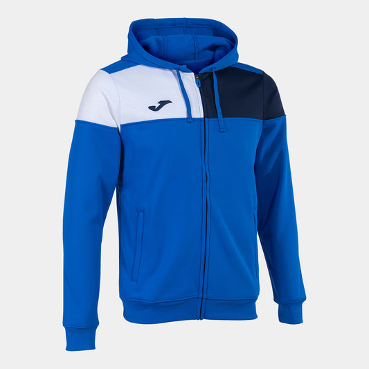 Casaco com capuz homem Crew V azul royal azul marinho