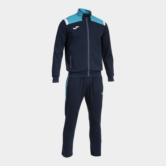 Fato de treino homem TOLEDO azul marinho azul-turquesa fluorescente