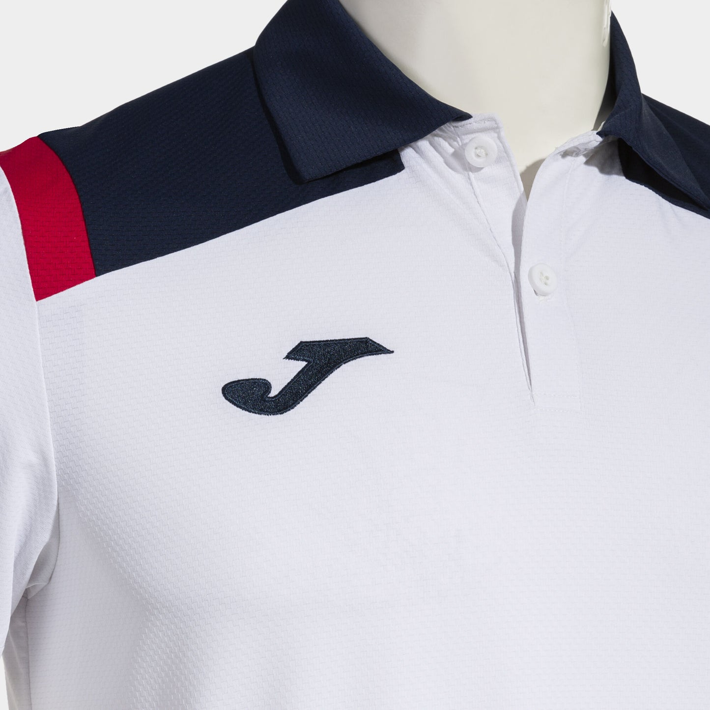 Pólo m/c homem Toledo branco azul marinho