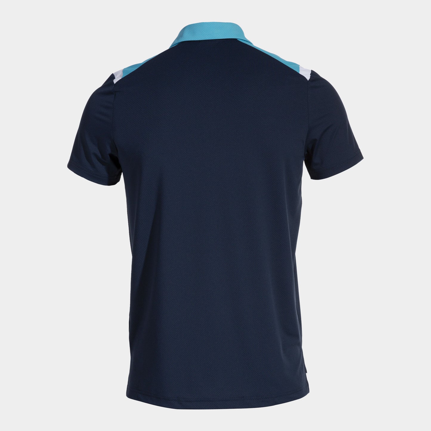 Pólo m/c homem Toledo azul marinho azul-turquesa fluorescente