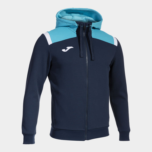 Casaco com capuz homem Toledo azul marinho azul-turquesa fluorescente