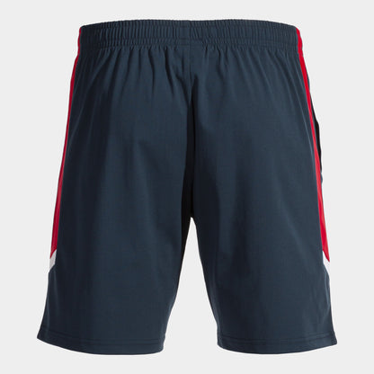 Bermuda calção homem Montreal II azul marinho vermelho