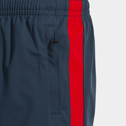 Bermuda calção homem Montreal II azul marinho vermelho