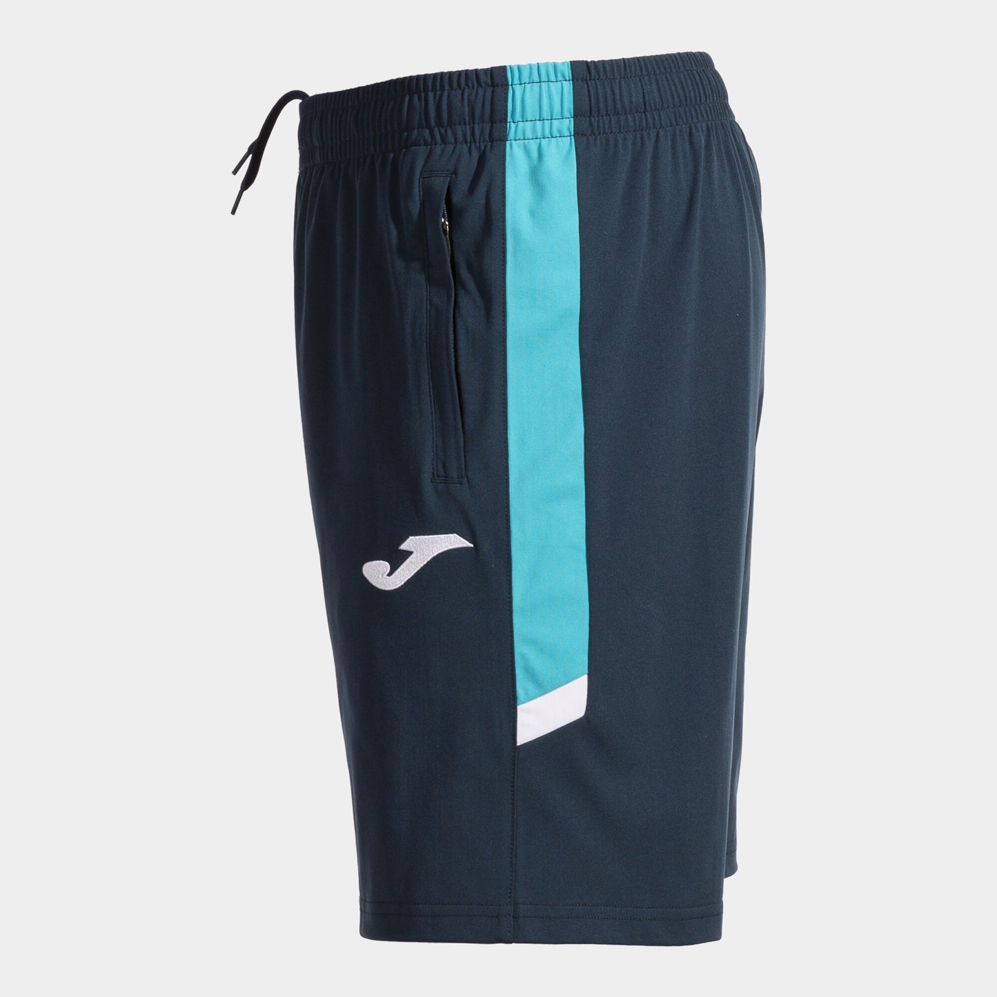 Bermuda calção homem Montreal II azul marinho azul-turquesa fluorescente