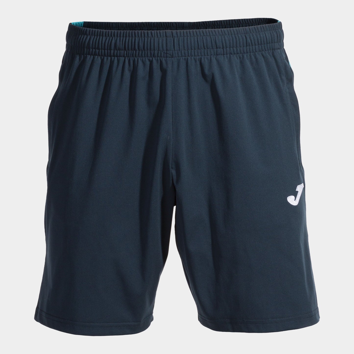 Bermuda calção homem Montreal II azul marinho azul-turquesa fluorescente