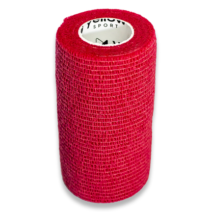 Ligaduras elásticas coesivas não tecido 198-210	Vermelho	10cmx4,5m	Cx. c/ 12 uni.
