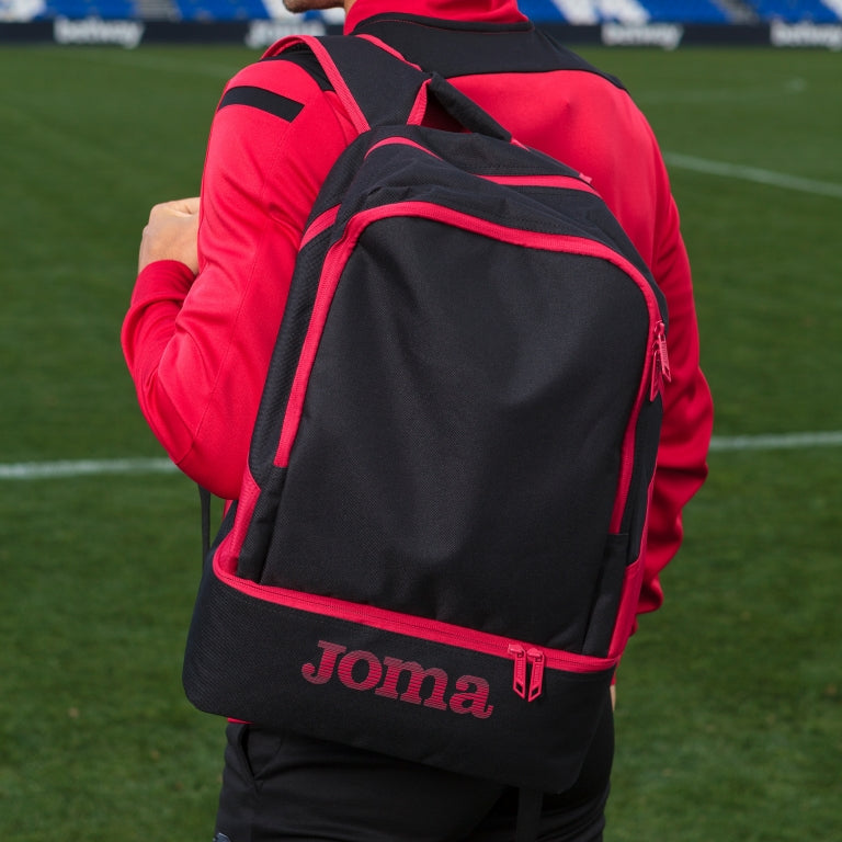 Mochila Estadio III preto vermelho
