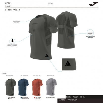 T-SHIRT MANGA CURTA INDOOR GYM MARINO