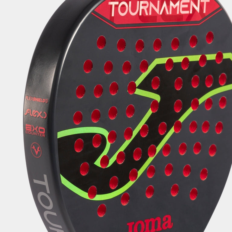Raquete de padel Tournament preto vermelho